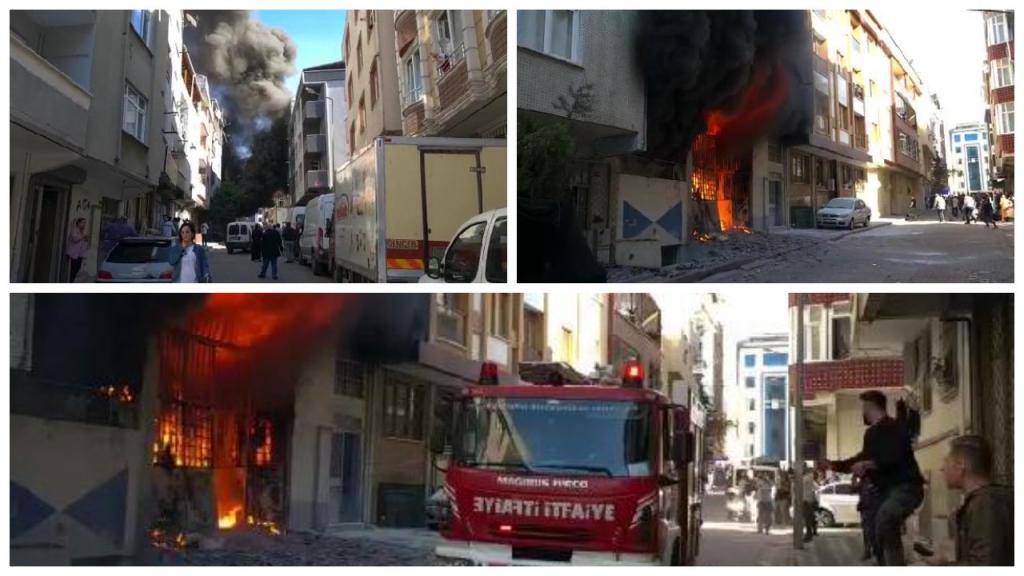 Sultangazi’de 5 katlı binada yangın: Mahsur kalanlar tahliye edildi