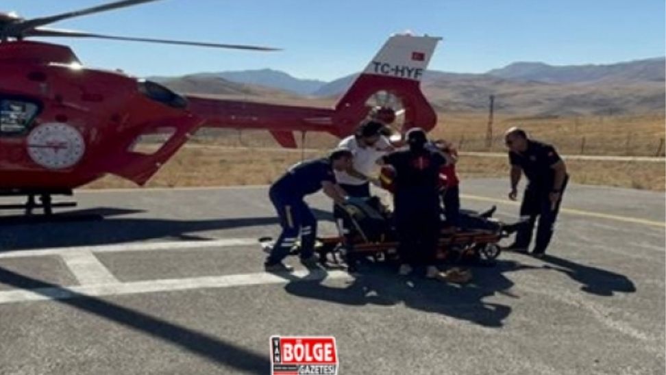 Van’da Helikopter Göğüs Ağrısı Olan Hasta İçin Havalandı