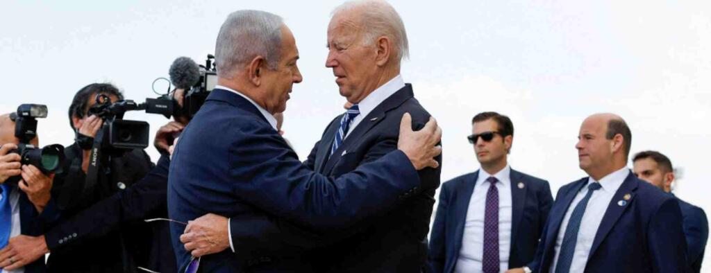 Biden İsrail’de; Netanyahu ile birbirlerine sarıldılar